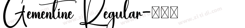 Gementine Regular字体转换